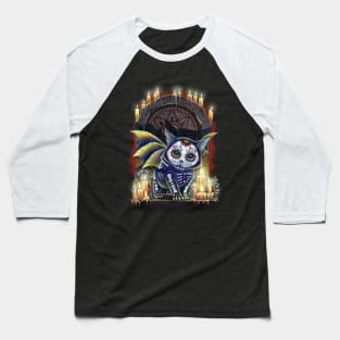 Kitty Of The Dead Baseball T-Shirt